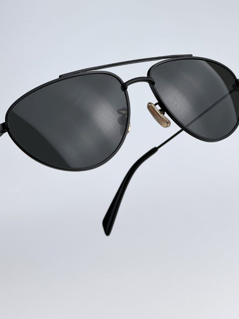 CELINE CL40077U 02A MATTE BLACK PILOT UNISEX SUNGLASSES